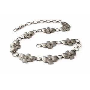 VTG Thunderbird Concho Belt Silver Tone Southwestern Boho Native Adjustable Belt